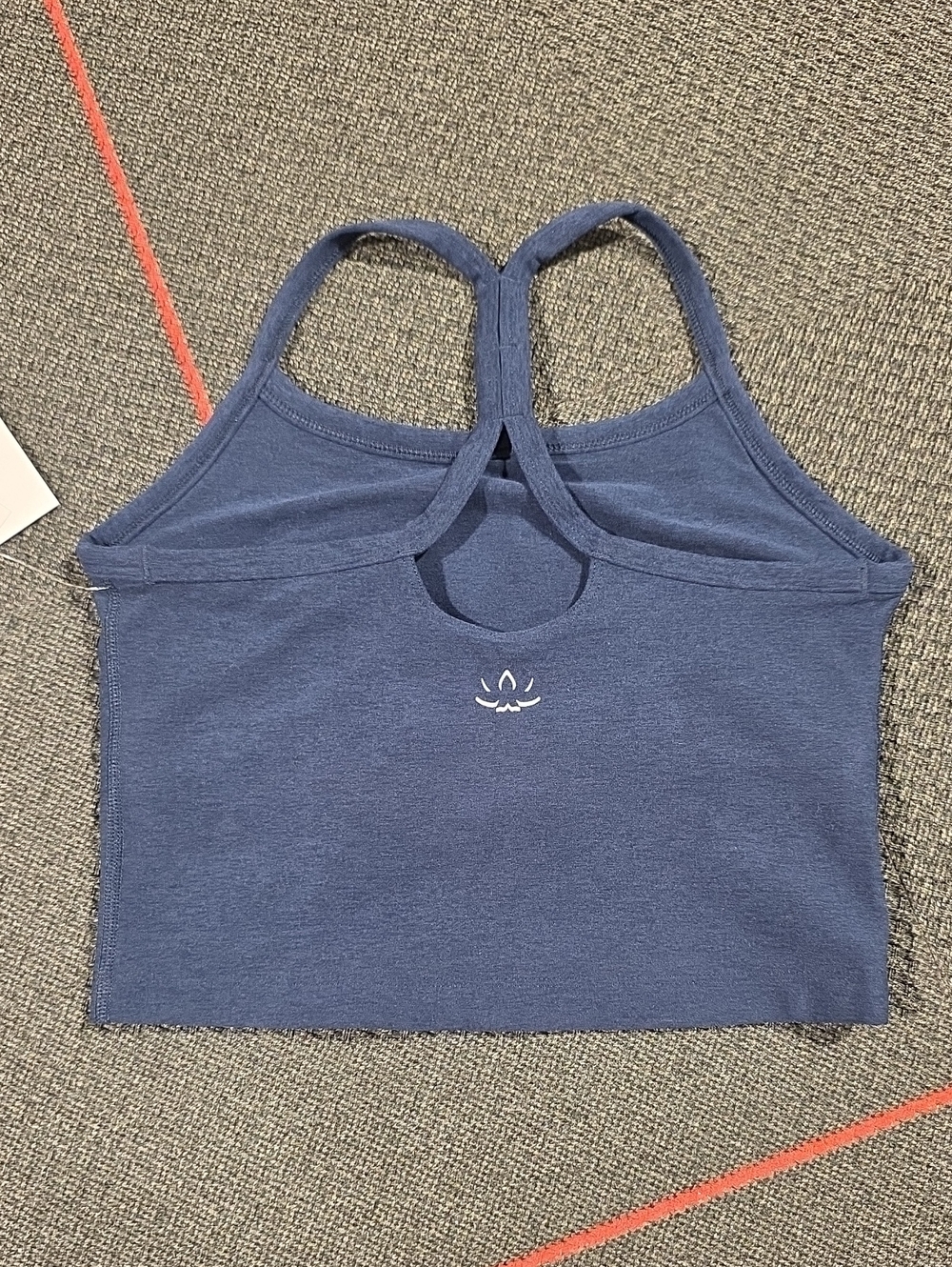 Beyond Yoga Spacedye Slim Racerback Cropped Tank - Nocturnal Navy